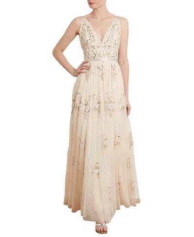 Needle & Thread Petunia Gown In Champagne