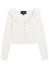 Needle & Thread Pointelle Stretch-knit Cardigan