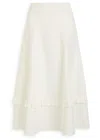 Needle & Thread Pointelle Stretch-knit Midi Skirt