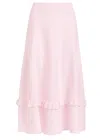 Needle & Thread Pointelle Stretch-knit Midi Skirt