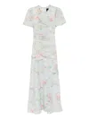 Needle & Thread Pompadour Garden Floral-print Tulle Gown In Blue