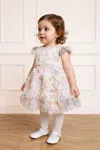 Needle & Thread Pompadour Garden Rosella Baby Dress In Multi