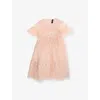 Needle & Thread Scatter Dot Sequined Tulle Dress 4-10 Years Apricot