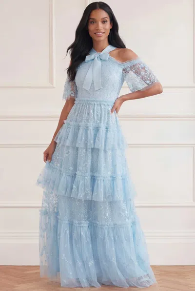 Needle & Thread Primrose Gown In Blue