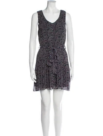 Pre-owned Needle & Thread Printed Mini Dress In Blue