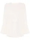 Needle & Thread Raindrop Sequinned Blouse In Neutrals