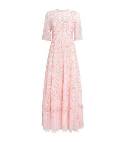 Needle & Thread Rococo Ribbon Gown In Pink