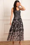 Needle & Thread Rosa Scoop Neck Ankle Gown In Black