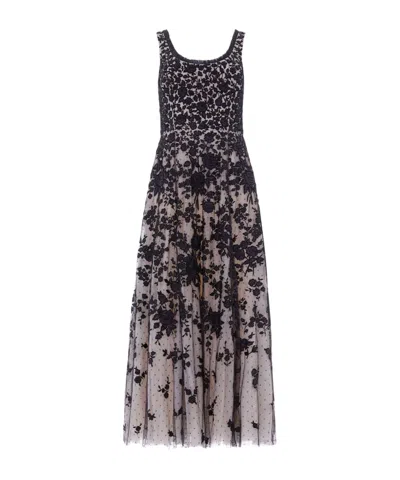 NEEDLE & THREAD ROSA SCOOP NECK ANKLE GOWN