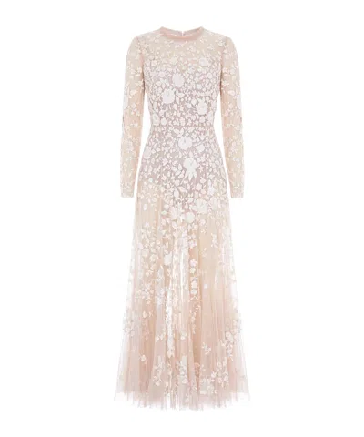 NEEDLE & THREAD ROSA SHEER ANKLE GOWN