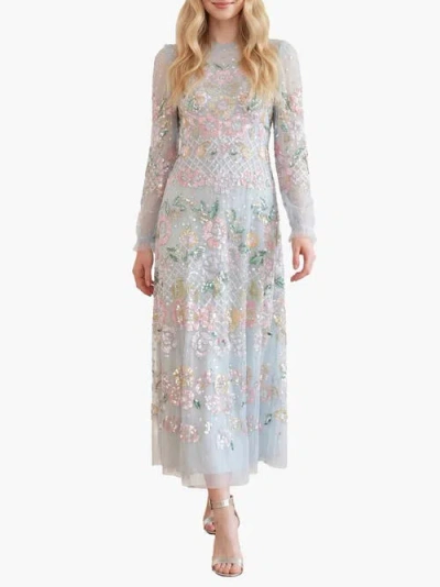 Needle & Thread Rosalie Ankle Gown In Blue