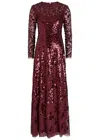 Needle & Thread Rosanna Sequin-embellished Tulle Gown In Red
