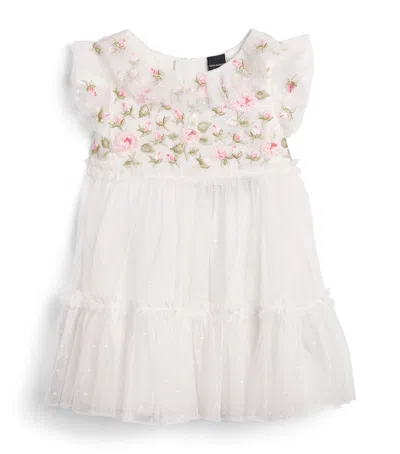 Needle & Thread Kids'  Rose Bloom Bodice Dress In Gold