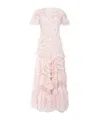 Needle & Thread Rose Ditsy Gown In Pink