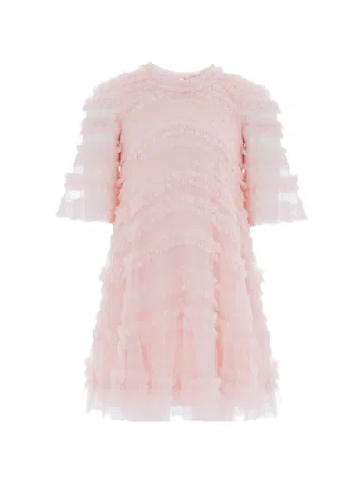 Needle & Thread Kids' Ruffled Dress In Pink