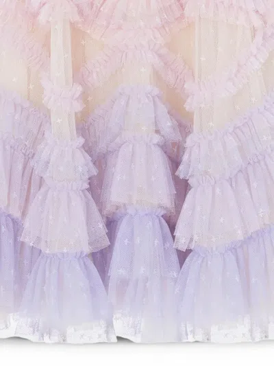 Needle & Thread Kids' Ruffled Tulle Dress In Pink