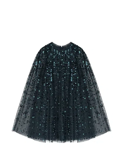 Needle & Thread Kids' Sequin-embellished Dress In Blue