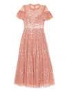 Needle & Thread Sequin-embellished Dress In Pink