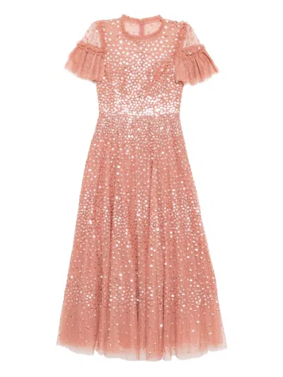 Needle & Thread Sequin-embellished Dress In Pink