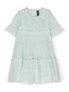 Needle & Thread Sequin-embellished Ruffled Party Dress In Green