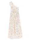 Needle & Thread Sequin Embellishment Dress In White