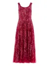 Needle & Thread Sequin-embellishment Midi Dress In Red