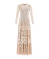 Needle & Thread Aurora Sequin-embellished Tiered Gown In Pink