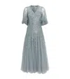 Needle & Thread Sequinned Maxi Dress In Gray