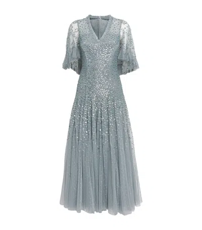 NEEDLE & THREAD SEQUINNED MAXI DRESS