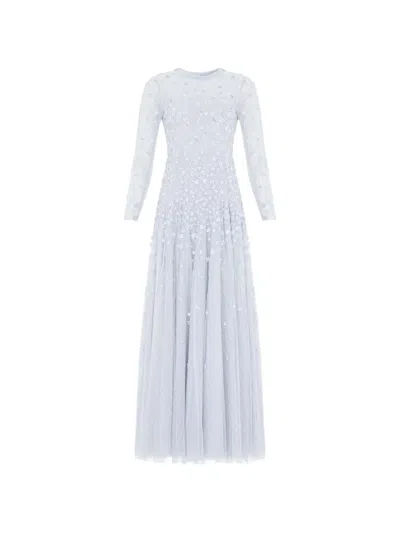 Needle & Thread Starry Nights Round-neck Gown Maxi Dress In Blue