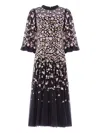 Needle & Thread Sylvia Floral-print Maxi Dress In Black