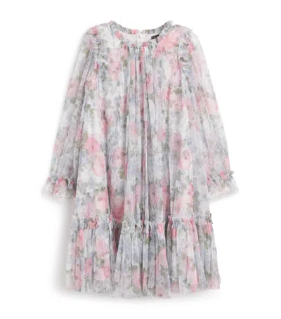 Needle & Thread Kids' Tulle Camille's Garden Dress In Blue
