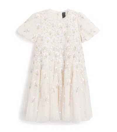 Needle & Thread Kids' Tulle Dandelion Ditsy Dress In Blue
