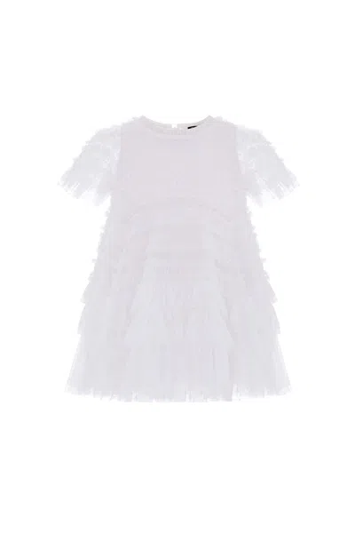 Needle & Thread Valentine Ruffle Baby Dress In Black