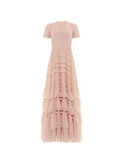 Needle & Thread Valentine Ruffled Gown In Pink