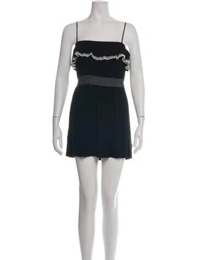 Pre-owned Needle & Thread Vintage Mini Dress In Black