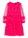 Needle & Thread Violet Shimmer Sequin-embellished Dress In Pink