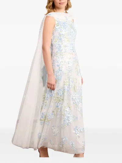 Needle & Thread Wisteria Sequin Embellished Gown In 화이트