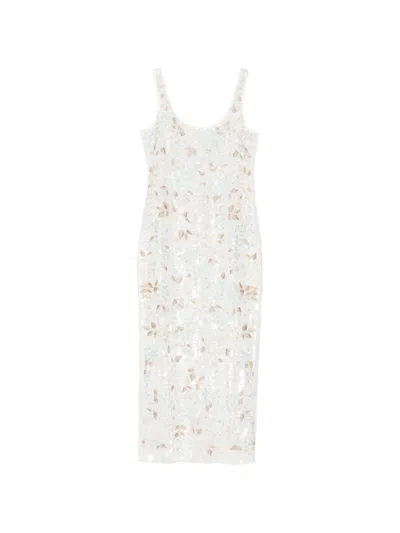 Needle & Thread Wisteria Shimmer Dress In White