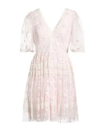 Needle & Thread Woman Mini Dress Light Pink Size 2 Polyester