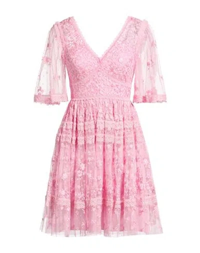 Needle & Thread Woman Mini Dress Pink Size 2 Polyester