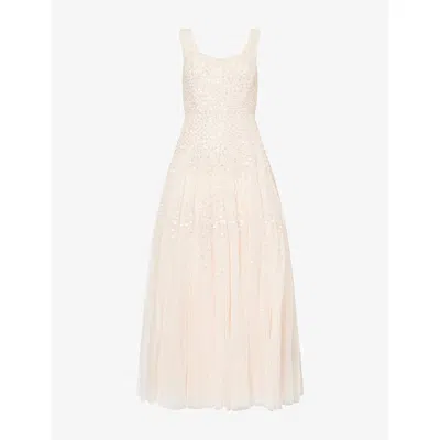 Needle & Thread Womens Opal Sunrise Sweetheart-neck Tulle Ankle Gown In Multi