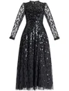 Needle & Thread All-over Sequin Embellished Dress In Schwarz