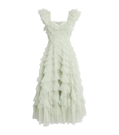 Needle & Thread Backless Lola Ballerina Midi Dress In Green