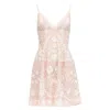 Needle & Thread Beaded Embroidery Embellished Chiffon Dress In Pink