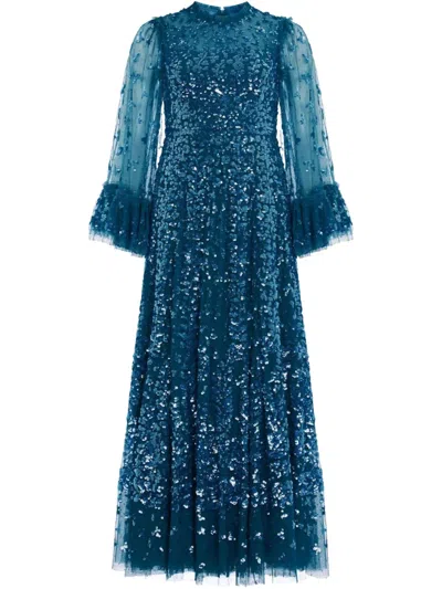 NEEDLE & THREAD BELL SLEEVES GOWN
