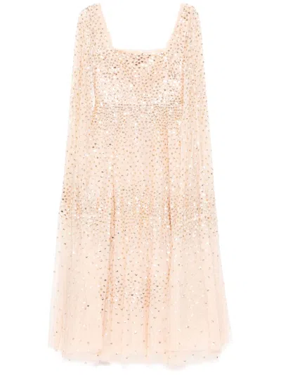 NEEDLE & THREAD CAPE SLEEVES DRESS