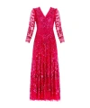 Needle & Thread Chandelier Sequin-embellished Gown In Red