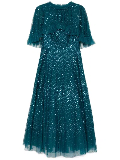 Needle & Thread Dahlia Gown In Blue