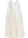 Needle & Thread Dahlia Gown In White